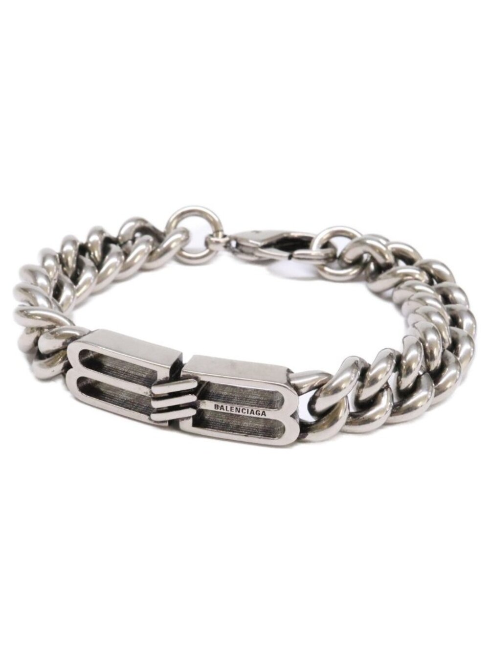Balenciaga Icon Gourmette BB Link Chain Bracelet